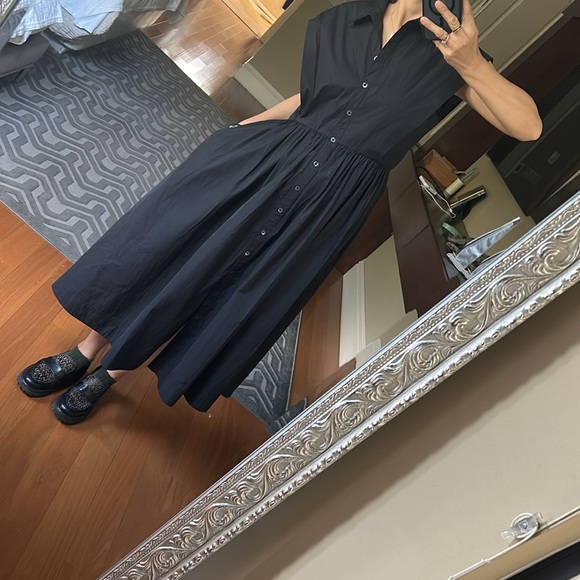 CO 
Black Sleeveless Placket Dress - Picture 1 of 10